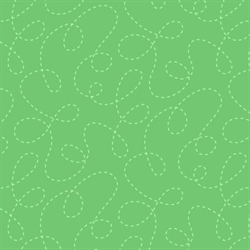 One Switch, Two Stitch patchworkstof - Klar grøn